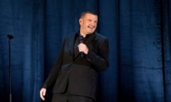 Comedian Kevin Bridges seen on stage at Hammersmith Apollo in London, 6 September 2018