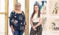 ‘Mum encouraged me to ask questions I felt awkward asking’: Fiona and Sammie at the University of Gloucester’s fine arts degree show.