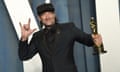 Troy Kotsur arrives at the Vanity Fair Oscar Party on Sunday, March 27, 2022, at the Wallis Annenberg Center for the Performing Arts in Beverly Hills, Calif. (Photo by Evan Agostini/Invision/AP)