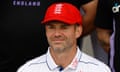 Jmmy Anderson posing in his final England team picture, on the eve of the first Test against West Indies at Lord’s.