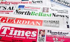 Assortment of Northern Ireland local newspapers<br>BAAY2K Assortment of Northern Ireland local newspapers media121009