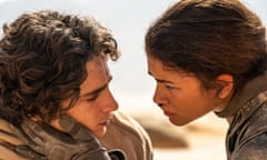 Timothée Chalamet and Zendaya, pictured in Dune: Part Two.