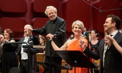 A new high watermark … John Nelson, Joyce DiDonato and the cast of Les Troyens.