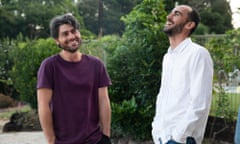Farhad Bandesh and Mostafa Azimitabar, Kurdish-Iranians refugee now living in Australia. They are the subject of the film Freedom is Beautiful by Angus McDonald.
