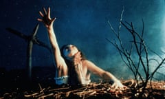 1981, THE EVIL DEAD<br>WOMAN IS PULLED UNDERGROUND Film 'THE EVIL DEAD' (1981) Directed By SAM RAIMI 15 October 1981 CTK34196 Allstar/NEW LINE CINEMA (USA 1981) **WARNING** This Photograph is for editorial use only and is the copyright of NEW LINE CINEMA and/or the Photographer assigned by the Film or Production Company &amp; can only be reproduced by publications in conjunction with the promotion of the above Film. A Mandatory Credit To NEW LINE CINEMA is required. The Photographer should also be credited when known. No commercial use can be granted without written authority from the Film Company.