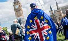 Pro-EU demonstrators gather in Parliament Square in London, Britain, 09 September 2017