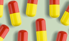 yellow and red capsules