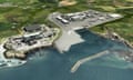 An artist’s impression of the Wylfa nuclear plant in Anglesey, which Hitachi has announced it is pulling out of building