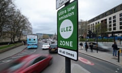 A Ulez sign next to a road