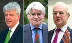 From left: Lord Lansley, Andrew Mitchell, and Peter Lilley refuse any wrongdoing following the revelations. 