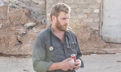 Pete, Reed outside one of his clinics in Mosul, Iraq in 2017.