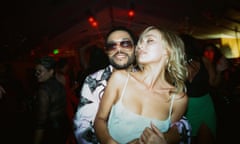 Abel ‘the Weeknd’ Tesfaye as Tedros with pop star Jocelyn, played by Lily-Rose Depp