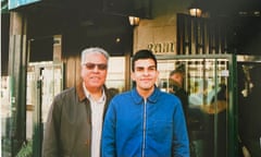 Ammar Kalia and his father, pictured in Lisbon