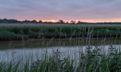 The view at Snape Maltings during the dawn chorus with Messiaen’s Catalogue d’Oiseaux played by Pierre-Laurent Aimard at Aldeburgh festival