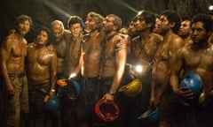 The trapped Chilean miners in The 33.