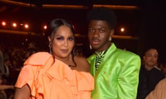 Lizzo and Lil Nas X together at the American Music awards last November.