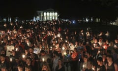 Candlelit vigil after Charlottesville