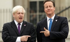 Brexit<br>File photo dated 24/08/12 of Mayor of London Boris Johnson (left) with Prime Minister David Cameron during the lighting of the Paralympic Cauldron in Trafalgar Square, central London.  PRESS ASSOCIATION Photo. Issue date: Wednesday July 24, 2013. Boris Johnson has sensationally resigned as Foreign Secretary, throwing Theresa May's Government into further turmoil after the departure of David Davis as Brexit Secretary. See PA story POLITICS Brexit. Photo credit should read: Yui Mok/PA Wire