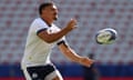 Sione Tuipulotu in training for Scotland before the World Cup match against Tonga.