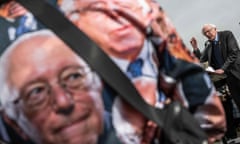 Bernie Sanders speaks at a protest in front of the supreme court this week.