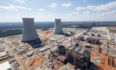 Nuclear plant Vogtle, near Waynesboro, Georgia, US.