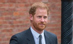 Prince Harry leaving the Royal Courts of Justice in London in March