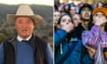 A composite image of Nationals MP Barnaby Joyce alongside World Cup spectators