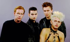 Andy Fletcher, left, with fellow Depeche Mode members Dave Gahan, Alan Wilder and Martin Gore, pictured in 1987.