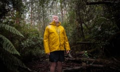 Dr Chris Taylor from ANU in a Toolangi state forest, Australia