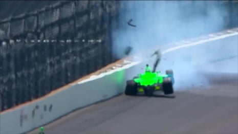 Danica Patrick's career ends with heavy crash at the Indy 500 – video