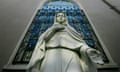 A statue of the Virgin Mary outside a church in New Orleans.