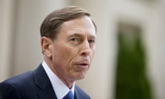 Former CIA director David Petraeus speaks after leaving the Federal Courthouse in Charlotte, North Carolina on 23 April 2015.