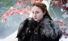 Sophie Turner as Sansa Stark.