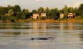 Mekong River near Kampi. Looking for some fresh water dolphins Irrawaddy . Kratie. Irrawaddy Dolphin Watching, The best spot to<br>F3EJCJ Mekong River near Kampi. Looking for some fresh water dolphins Irrawaddy . Kratie. Irrawaddy Dolphin Watching, The best spot to