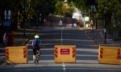 cyclist entering an LTN