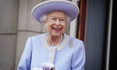 The Queen watching trooping the colour