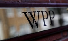 WPP’s logo at the company’s offices in London