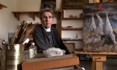 British artist Leonora Carrington in her house in Mexico in 2000.