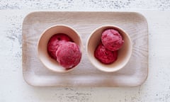 Emiko Davies' plum sorbet.