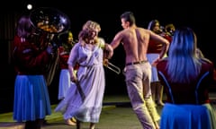 Light on her feet … Maxine Peake (Norah) and Tyler Cameron (Robin) in Robin/Red/Breast.