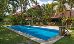 The house pool means attendees can cool off each day.