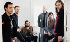 Open door: Adam Granduciel (right) with the band. 