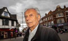 Balwinder Singh Rana photographed in front of Southall Town Hall, which bears three plaques commemorating the local struggle agaist racism. Balwinder Singh has led a life long fight against Racism and Fascism.