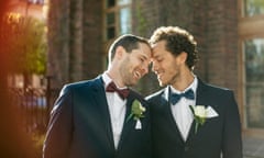 newlywed gay couple