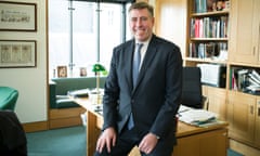 Graham Brady in office smiling