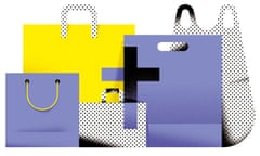 Illustration of shopping bags