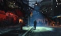 This photo provided by Bethesda Softworks shows a scene from the video game, "Fallout 4." The game explores a vivid alternate Boston decades after a nuclear apocalypse. (Bethesda Softworks via AP)