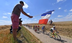 Cycling: 105th Tour de France 2018 / Stage 9<br>ROUBAIX, FRANCE - JULY 15: Peloton / Landscape / Fans / Public / during the 105th Tour de France 2018, Stage 9 a 156,5 stage from Arras Citadelle to Roubaix on July 15, 2018 in Roubaix, France. (Photo by Tim de Waele/Getty Images)