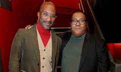 ‘None of this is done out of trying to poke the finger’… Clint Dyer and Roy Williams at the National Theatre.