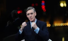 Jacob Rees-Mogg in the studio at GB News 